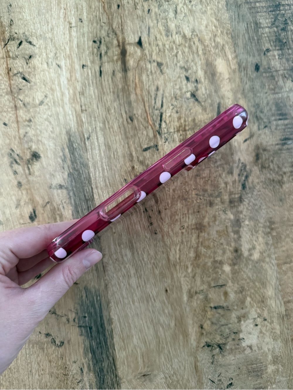 Velvet Caviar Raspberry Polka Dot Case - Picture 4 of 6